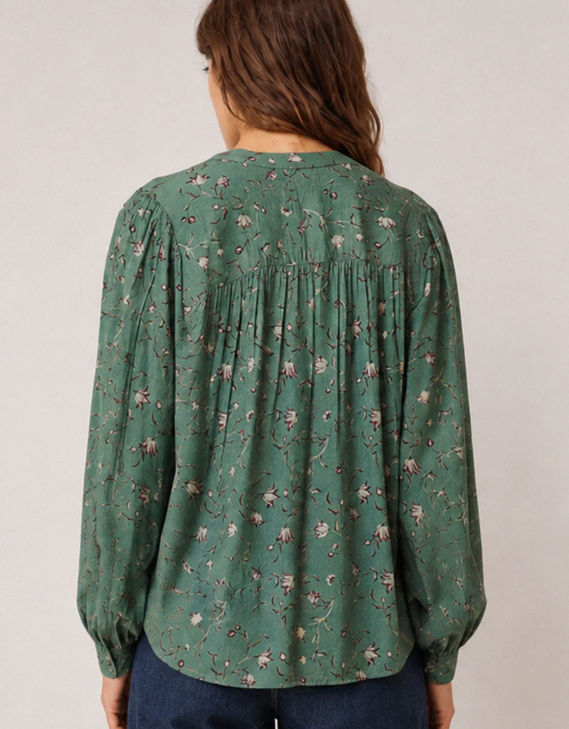 Indi and Cold Tracey Long Sleeve Floral Blouse