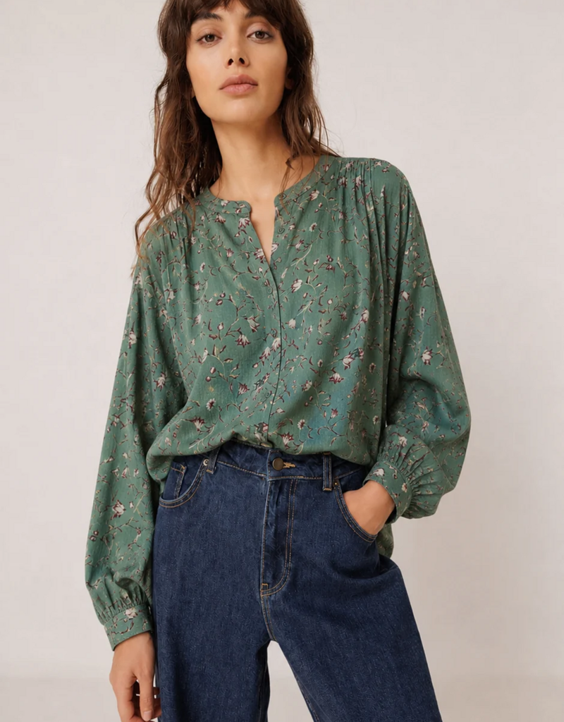 Indi and Cold Tracey Long Sleeve Floral Blouse
