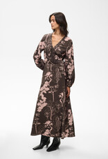 InWear Makenna Wrap Dress in Brown Tree Garden