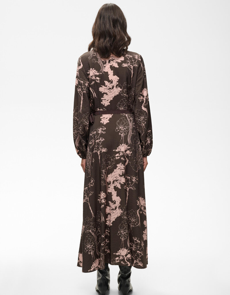 InWear Makenna Wrap Dress in Brown Tree Garden