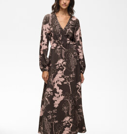 InWear Makenna Wrap Dress in Brown Tree Garden