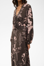 InWear Makenna Wrap Dress in Brown Tree Garden