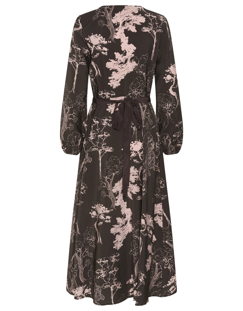 InWear Makenna Wrap Dress in Brown Tree Garden
