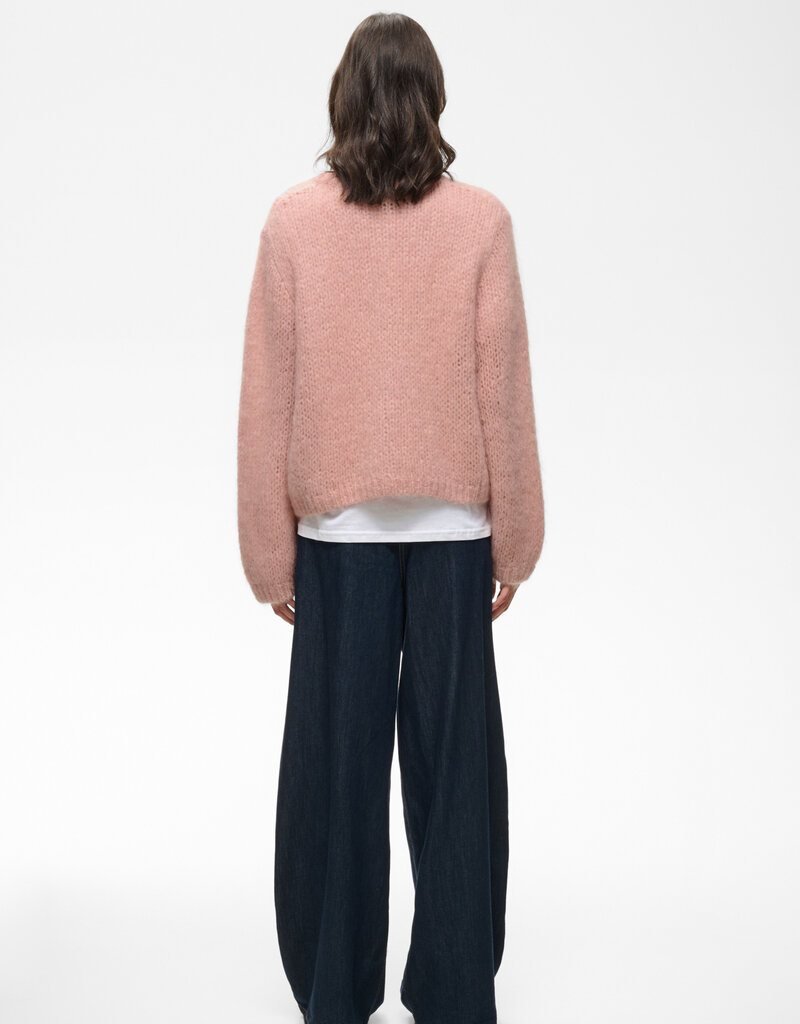 InWear Jetra Mohair Cardigan in Pale Mauve