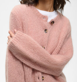InWear Jetra Mohair Cardigan in Pale Mauve