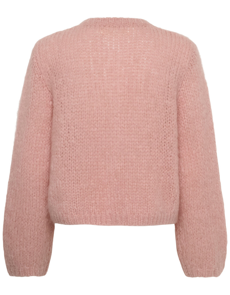 InWear Jetra Mohair Cardigan in Pale Mauve