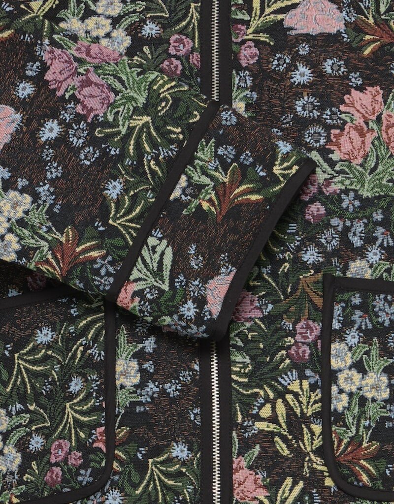 ICHI Hulina Jaquard Jacket in Floral