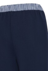 ICHI Pinda Lounge Pant with Waistband Feature in Maritime Blue