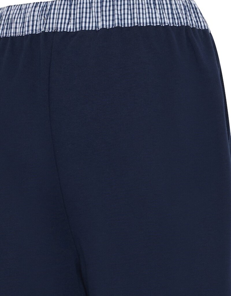 ICHI Pinda Lounge Pant with Waistband Feature in Maritime Blue