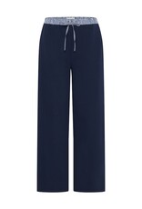 ICHI Pinda Lounge Pant with Waistband Feature in Maritime Blue