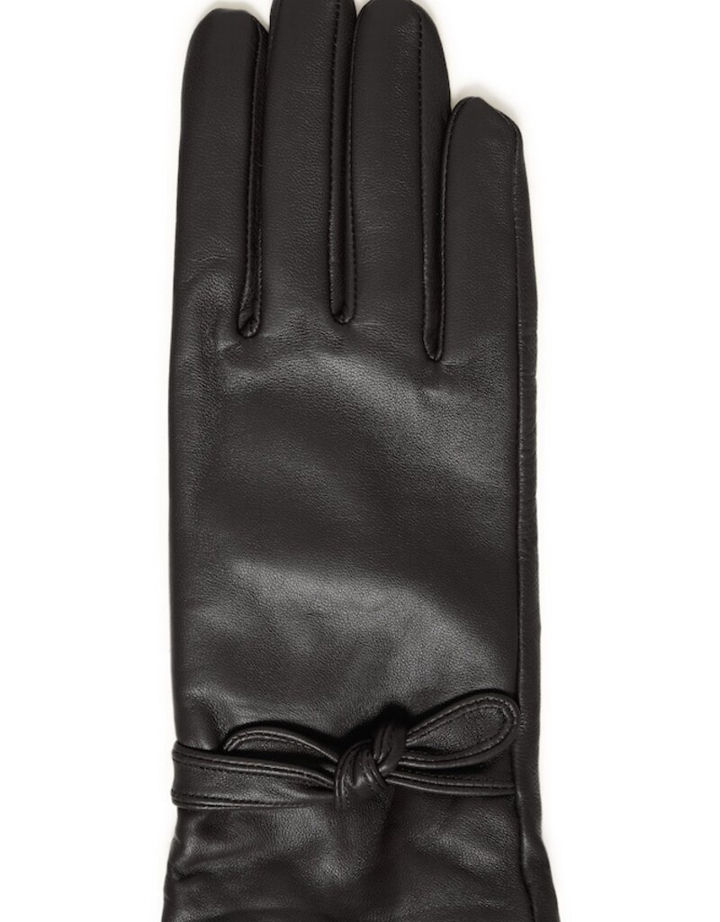 B.Young Vante Leather Glove with Bow Detail