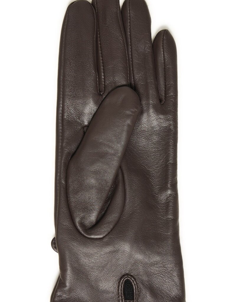 B.Young Vante Leather Glove with Bow Detail