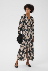 Part Two Ciluca Midi Dress in Green Blurred Floral