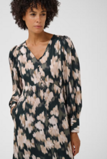 Part Two Ciluca Midi Dress in Green Blurred Floral