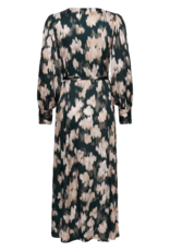 Part Two Ciluca Midi Dress in Green Blurred Floral