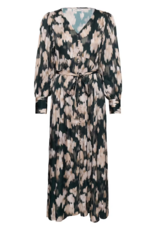 Part Two Ciluca Midi Dress in Green Blurred Floral