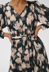 Part Two Ciluca Midi Dress in Green Blurred Floral