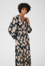 Part Two Ciluca Midi Dress in Green Blurred Floral
