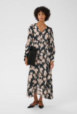 Part Two Ciluca Midi Dress in Green Blurred Floral