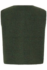ICHI Panora Waistcoat in Rosin Melange Green