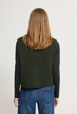 ICHI Panora Waistcoat in Rosin Melange Green