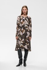 InWear Mason Short Dress in Mixed Brown Floral with Adjustable Waist Ties