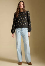 Saltwater Luxe Margow Pullover Knit in Black Floral