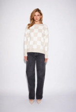 John and Jenn Hugo Pullover Knit in Mellow Check