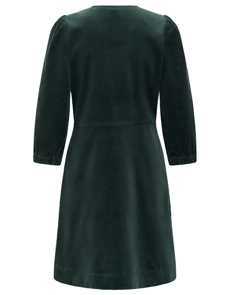 Part Two Corinna Short Corduroy Dress in Green Gables