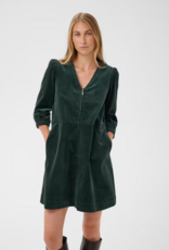 Part Two Corinna Short Corduroy Dress in Green Gables