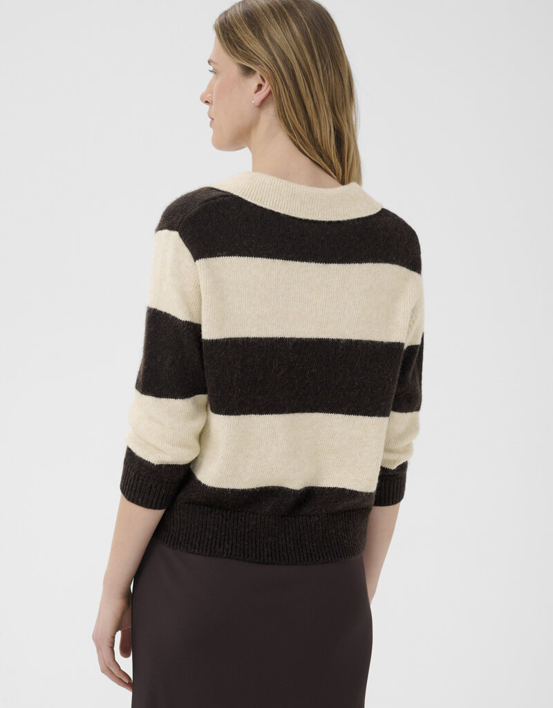 Part Two Charlott Pullover in Whitecap Gray Stripe