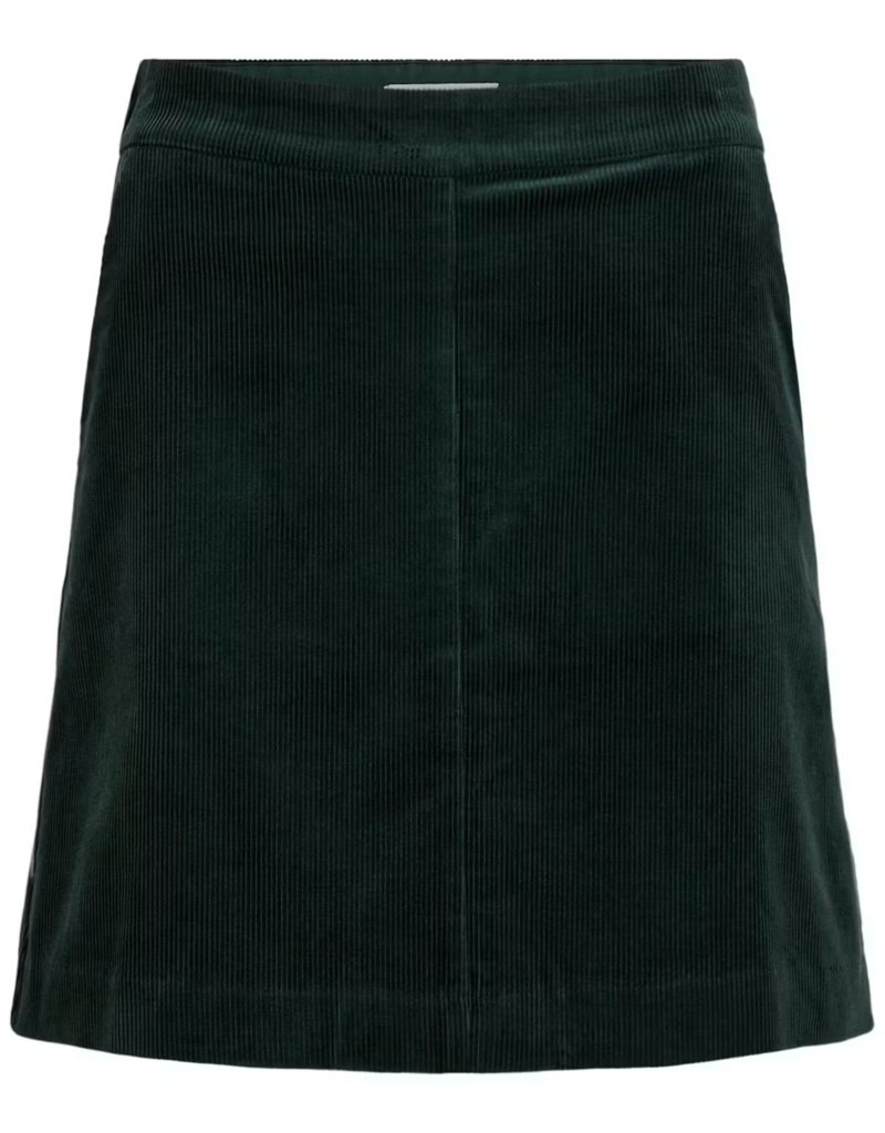 Part Two Lings Corduroy Skirt in Green Gables