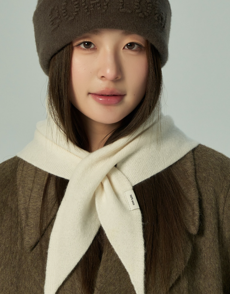 LadyJuneAccessories Wool Triangle Scarf in Navy
