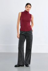 Molly Bracken Ellen Sleeveless Turtleneck in Dark Red