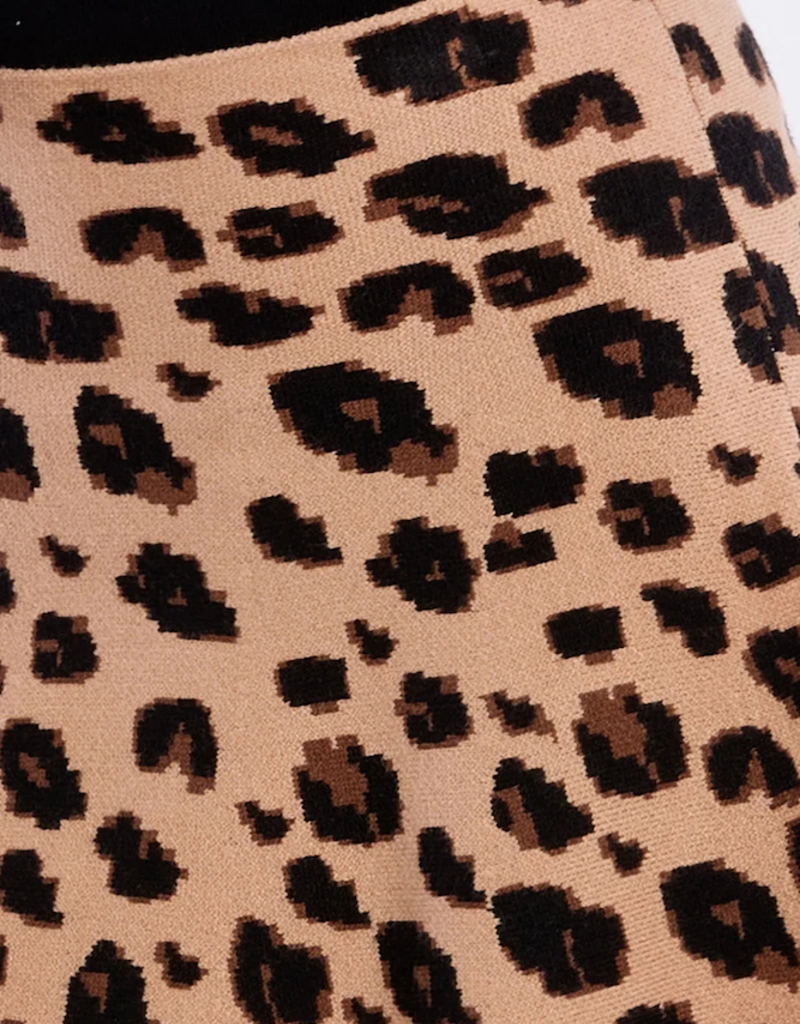 Molly Bracken Kids Erin Kids Cheetah Skirt in Camel