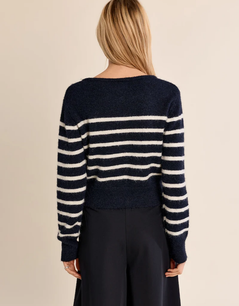 Molly Bracken Brodi Stirpe Cardigan in Navy