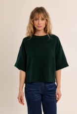 Molly Bracken Brea Short Sleeve Knit in Forest Green