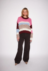John and Jenn Ferris Striped Pullover in Chalet Chill