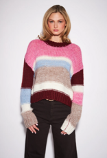 John and Jenn Ferris Striped Pullover in Chalet Chill
