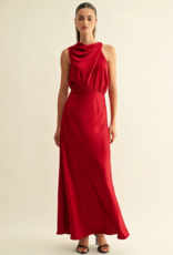 Adelyn Rae *Best Seller* Kate Cowl Drape Asymmetrical Maxi Dress