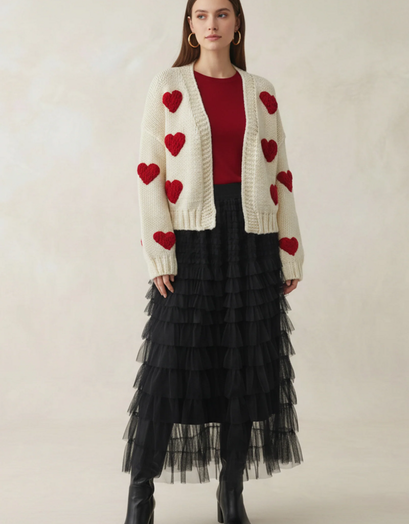 Angel Eye Moonlit Tulle Skirt in Black