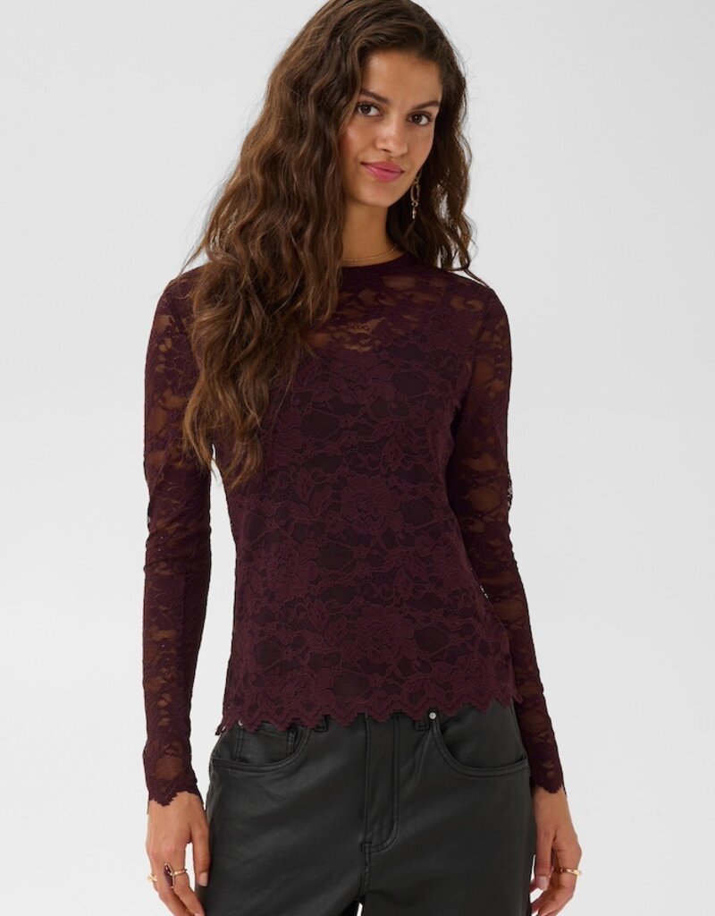 Cream Pitia Lace Blouse