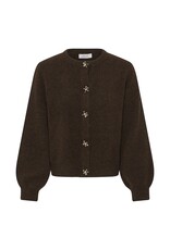 B.Young Omea Deco Cardigan with Floral Buttons in Java