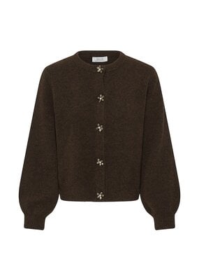 B.Young Omea Deco Cardigan with Floral Beaded Buttons