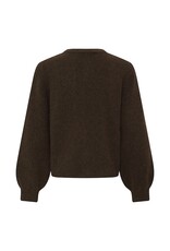 B.Young Omea Deco Cardigan with Floral Buttons in Java