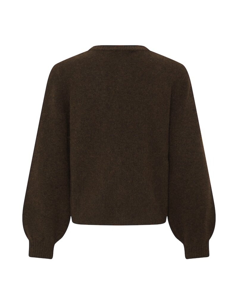 B.Young Omea Deco Cardigan with Floral Buttons in Java