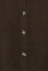 B.Young Omea Deco Cardigan with Floral Buttons in Java