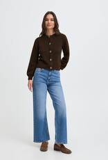B.Young Omea Deco Cardigan with Floral Buttons in Java