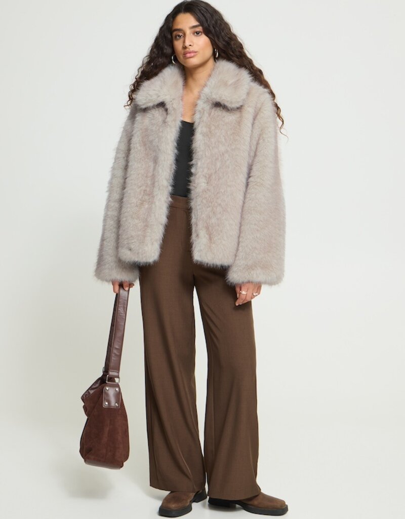 ICHI Hayana Jacket in Pumice Stone Melange