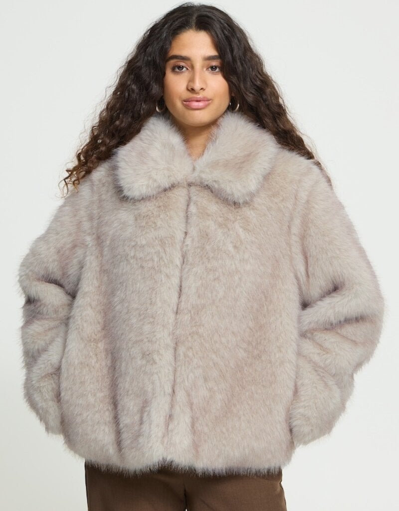 ICHI Hayana Jacket in Pumice Stone Melange